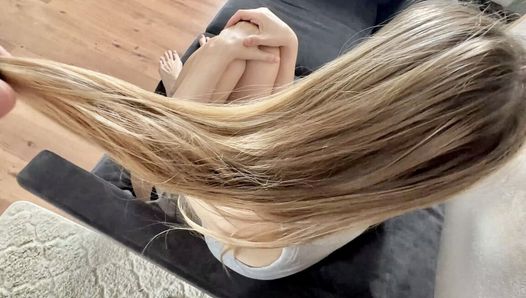 Beautiful Young 18 Years Old Girl Makes Foot Job