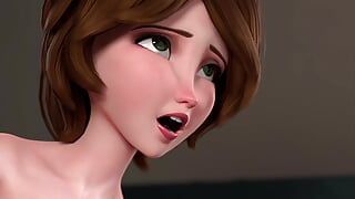 Big Hero 6 – Aunt Cass First Time Anal (Animation with Sound)