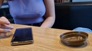 I flash my natural breasts in public at a McDonald’s restaurant