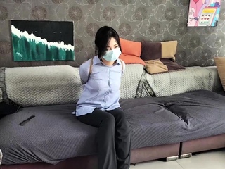 Chinese girl first time bondage