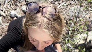 Homemade amateur blonde blowjob