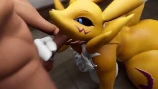 Renamon pussy cream