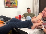 Matt Gives Ryder And Milus Slinger Some Foot Stimulations